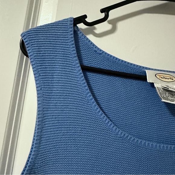 Vintage Talbots Blue Sweater Vest Women’s Size Medium Japan Made Preppy Spring - Picture 3 of 15